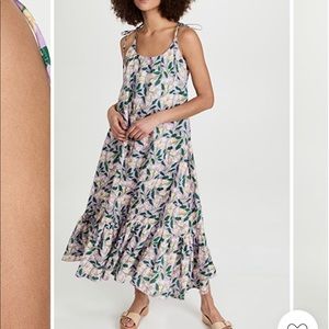 New Agua by Agua Bendita Bossa Dos Gardenias Lila Maxi Dress